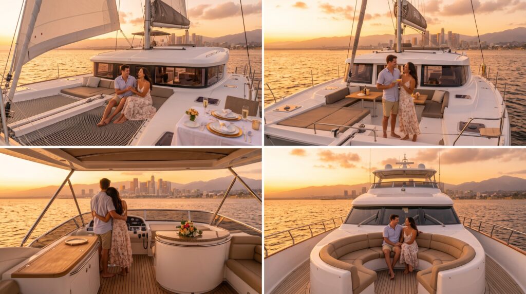 For newly married couples, a private yacht charter can be a perfect honeymoon or mini-moon activity near Los Angeles.