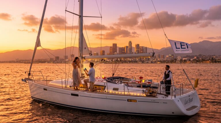Romantic Sunset Yacht Charter in Marina del Rey for Couples